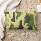 Camouflage ランバークッション (ブランケット)