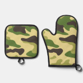 Camouflage 鍋つかみ&鍋敷きセット (正面)