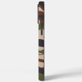 Camouflage Army Monogram Brown Green Case-Mate iPhoneケース (裏面 / 左)