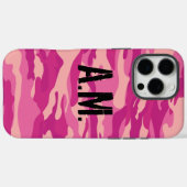 Camouflage Army Monogram Pink Case-Mate iPhoneケース (裏面 (横))