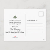 Camouflage Camo Military Christmas Photo シーズンポストカード (裏面)