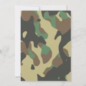 Camouflage & Chamomile Wedding Invitation 招待状 (裏面)