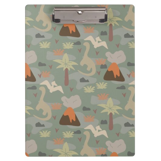 Camouflage Dinosaur and Volcanoes クリップボード (正面)