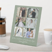 Camouflage Green Custom 6 Photo Valentine 台座サイン (インサイチュ)