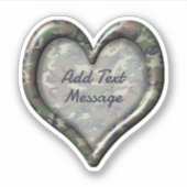 Camouflage Heart シール (正面)