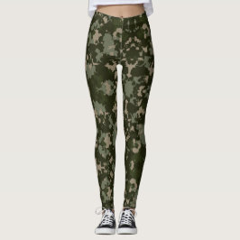 Camouflage Jah Army - Power Yoga Leggings レギンス