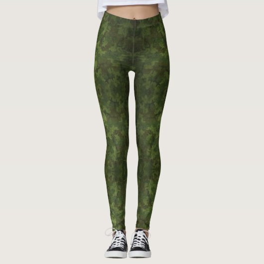 Camouflage Jah Army - Power Yoga Leggings レギンス (正面)