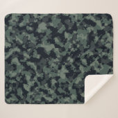 Camouflage military texture シェルパブランケット (正面(横))