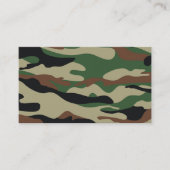 Camouflage Muster Braun  Grün 名刺 (正面)