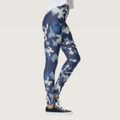 Camouflage Navy - Power Yoga Leggings レギンス (右)