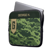 Camouflage Pattern ラップトップスリーブ (正面左)
