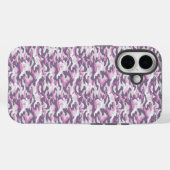 Camouflage Pattern in double Gray and Pink Case-Mate iPhoneケース (裏面 (横))