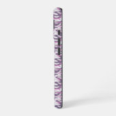 Camouflage Pattern in double Gray and Pink iPhone 16ケース (左側面)