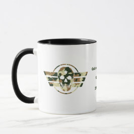 Camouflage Skull | Military Pride Veteran Coffee マグカップ