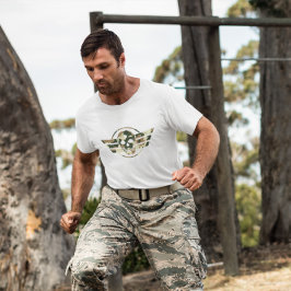 Camouflage Skull | Military Pride Veteran Tシャツ