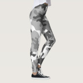 Camouflage Snow Army - Power Yoga Leggings レギンス (右)