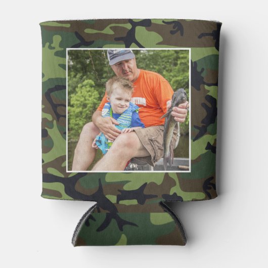 Camouflage with Photo 缶クーラー (正面)