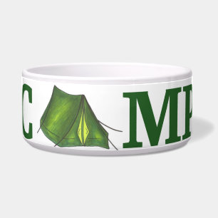 CAMPグリーンテントサマーキャンピングハイキングドッグボウル ボウル