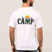 CAMPワイルダネスカモフラージュアドベンチャー – Tシャツ (裏面)
