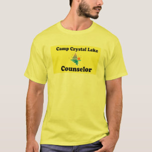 camp透明な湖水のカウンセラー tシャツ