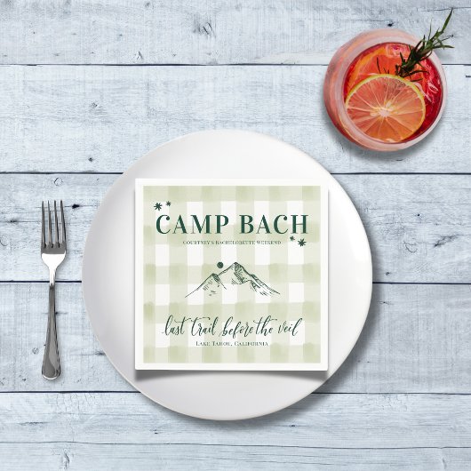 CAMP BACH – ヴェイルカクテルナプキンスへの最後のトレイル スタンダードカクテルナプキン