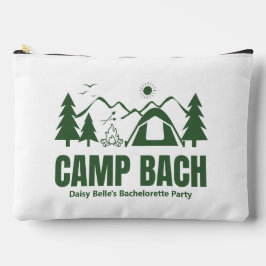 Camp Bach Bachelorette Green Print Toiletry Bag アクセサリーポーチ
