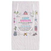 Camp Bach Bachelorette Weekend Party Survival Kit スモールペーパーバッグ (正面)
