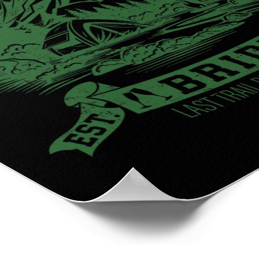 Camp Bach Bride Hiking Camping Bachelorette Party  ポスター (角)