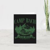 Camp Bach Team Bride Hiking Camping Bachelorette P カード (正面)