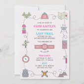 Camp Bach Weekend Bachelorette Party Itinerary 招待状 (正面)