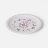 Camp Bach Wilderness Bachelorette Party ペーパープレート (アングル)