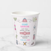 Camp Bach Wilderness Bachelorette Party 紙コップ (正面)