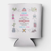 Camp Bach Wilderness Bachelorette Party Favor 缶クーラー (正面)
