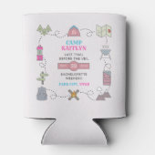 Camp Bach Wilderness Bachelorette Party Favor 缶クーラー (裏面)