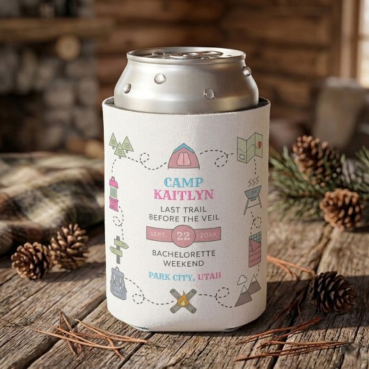 Camp Bach Wilderness Bachelorette Party Favor 缶クーラー
