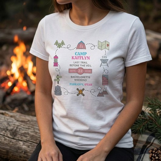 Camp Bach Wilderness Bachelorette Party Tシャツ