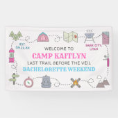 Camp Bach Wilderness Bachelorette Party Welcome 横断幕 (横)