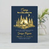 Camp Bachelorette Foil Invitation 箔招待状 (立ち正面)