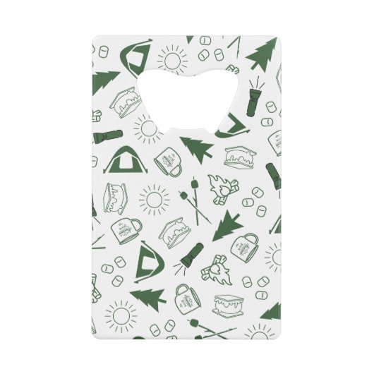 Camp Bachelorette Green Cooler クレジットカード栓抜き (正面)
