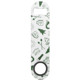 Camp Bachelorette Green Cooler スピード栓抜き