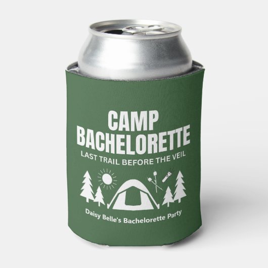Camp Bachelorette Green Cooler 缶クーラー (缶正面)