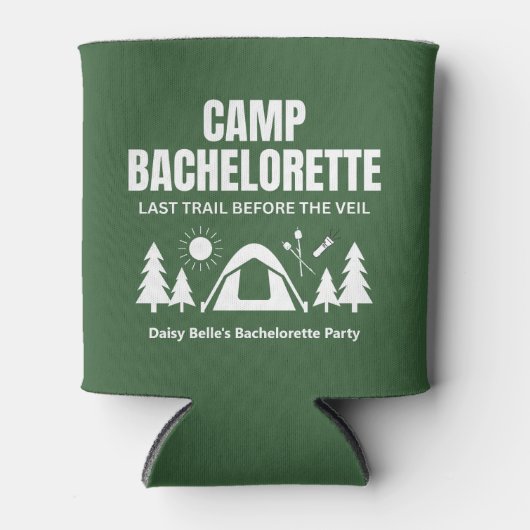 Camp Bachelorette Green Cooler 缶クーラー (正面)