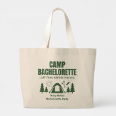 Camp Bachelorette Green Tote Bag ラージトートバッグ (裏面)