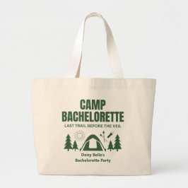 Camp Bachelorette Green Tote Bag ラージトートバッグ
