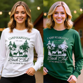 Camp Bachelorette Mountain Deer Last Trail Camping Tシャツ