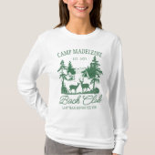 Camp Bachelorette Mountain Deer Last Trail Camping Tシャツ (正面)