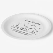 Camp Bachelorette Party  ペーパープレート (アングル)