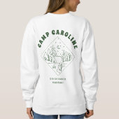 Camp Bachelorette Party Bridesmaid Custom スウェットシャツ (裏面)