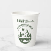 Camp Bachelorette Party Camping Bach  紙コップ (正面)