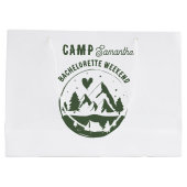 Camp Bachelorette Party Camping Bach Weekend  ラージペーパーバッグ (裏面)